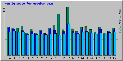 Hourly usage for October 2026